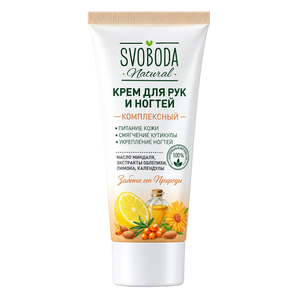 Крем для рук и ногтей Svoboda Natural, комплексный