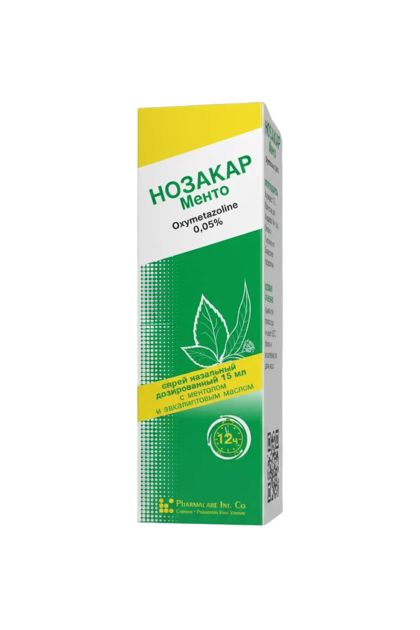 Нозакар менто наз. спрей 0.05% 15мл