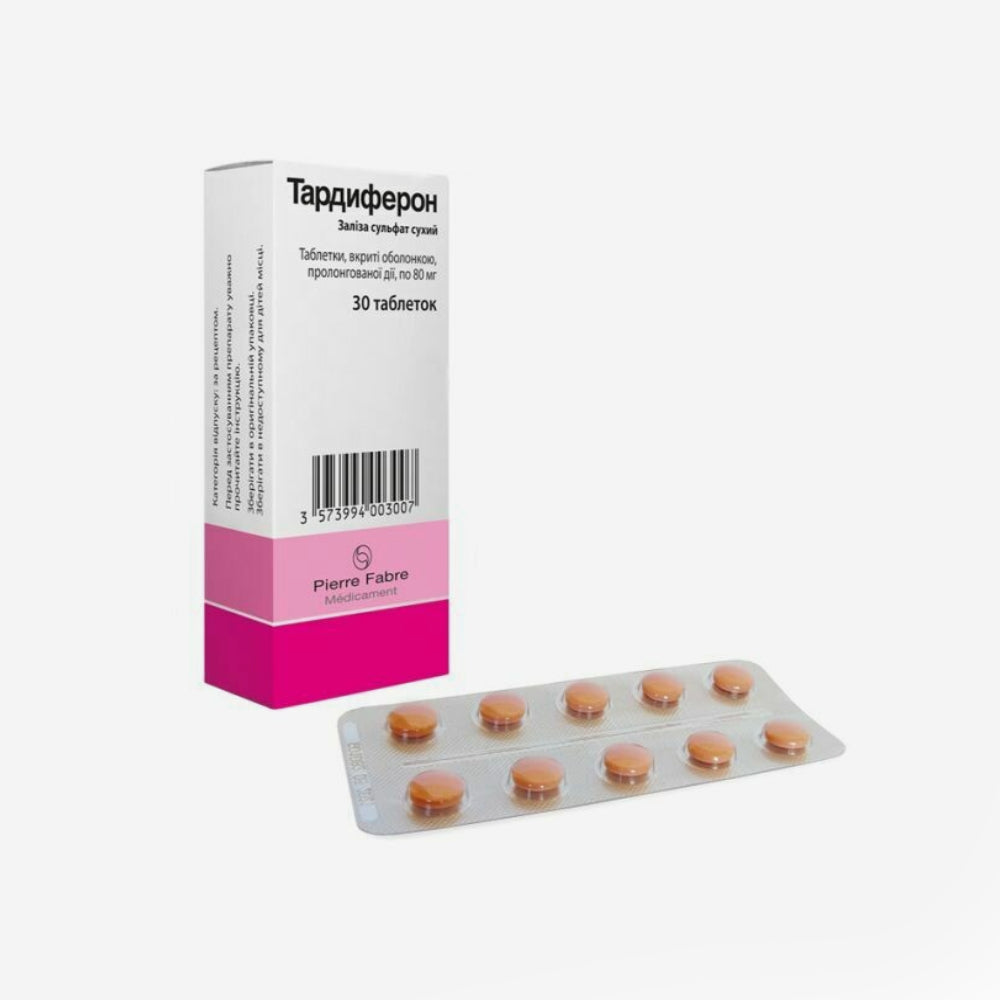 Tardyferon coated tablets 80 mg N30