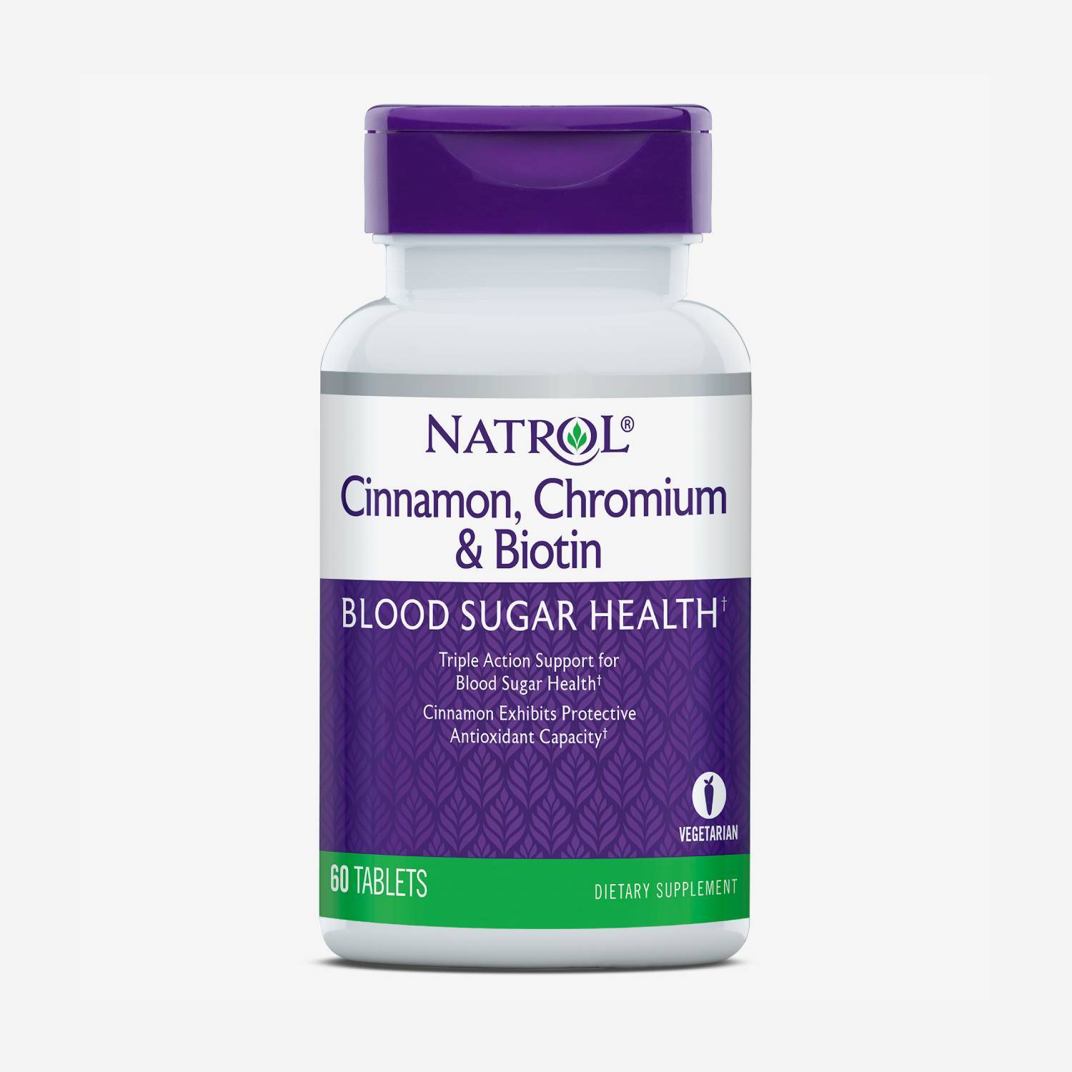 Natrol Корица, хром и биотин 60шт.