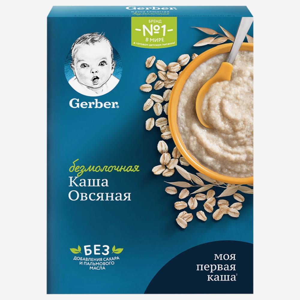 Gerber безмолочная овсяная каша 180г