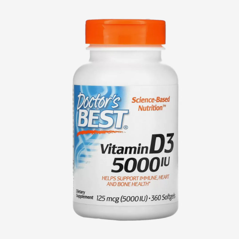 Doctor's Best Витамин D3 5000 360шт.
