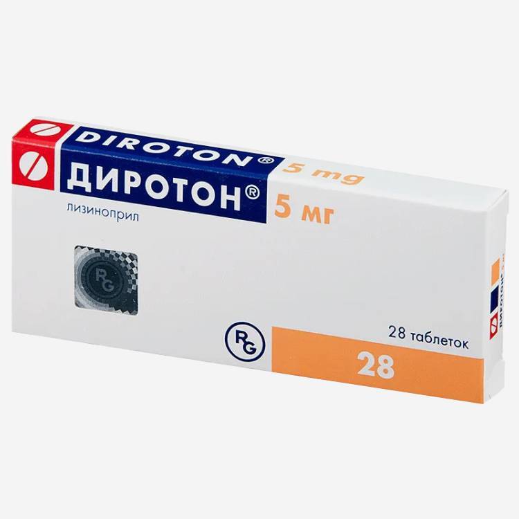 Диротон 5мг 28шт.