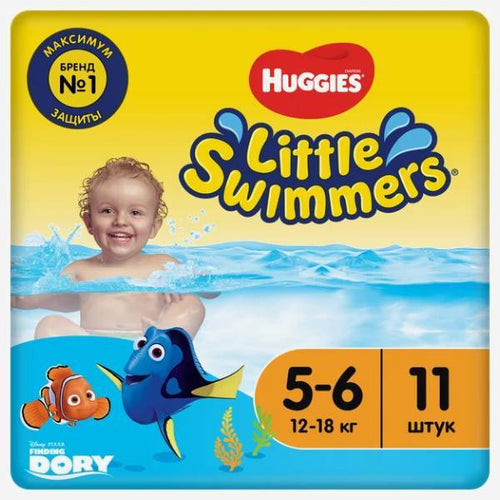 Huggies водостойкие трусики 5-6 11шт.