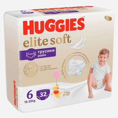 Huggies Elite Soft трусик  N6 32шт.