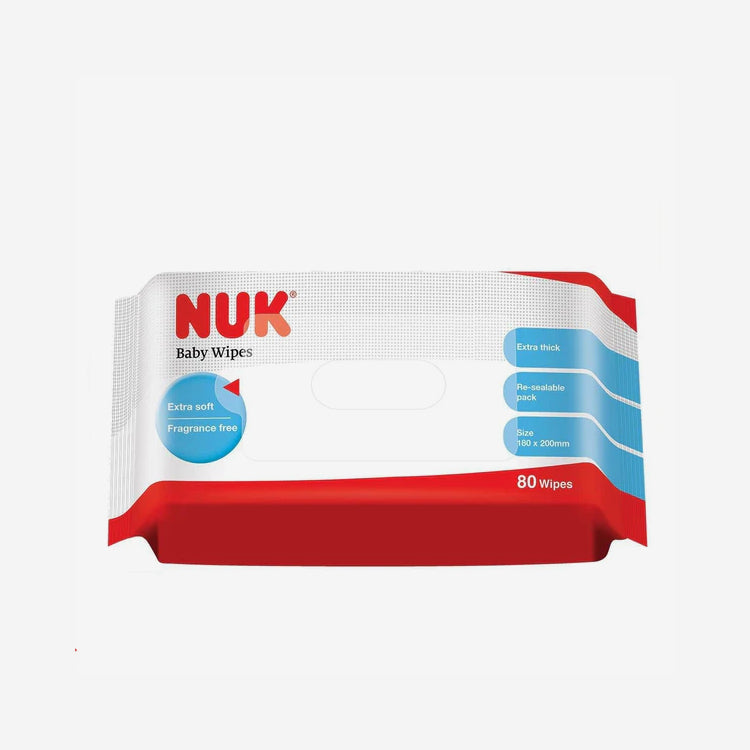 Nuk  Влажные салфетки 80шт.