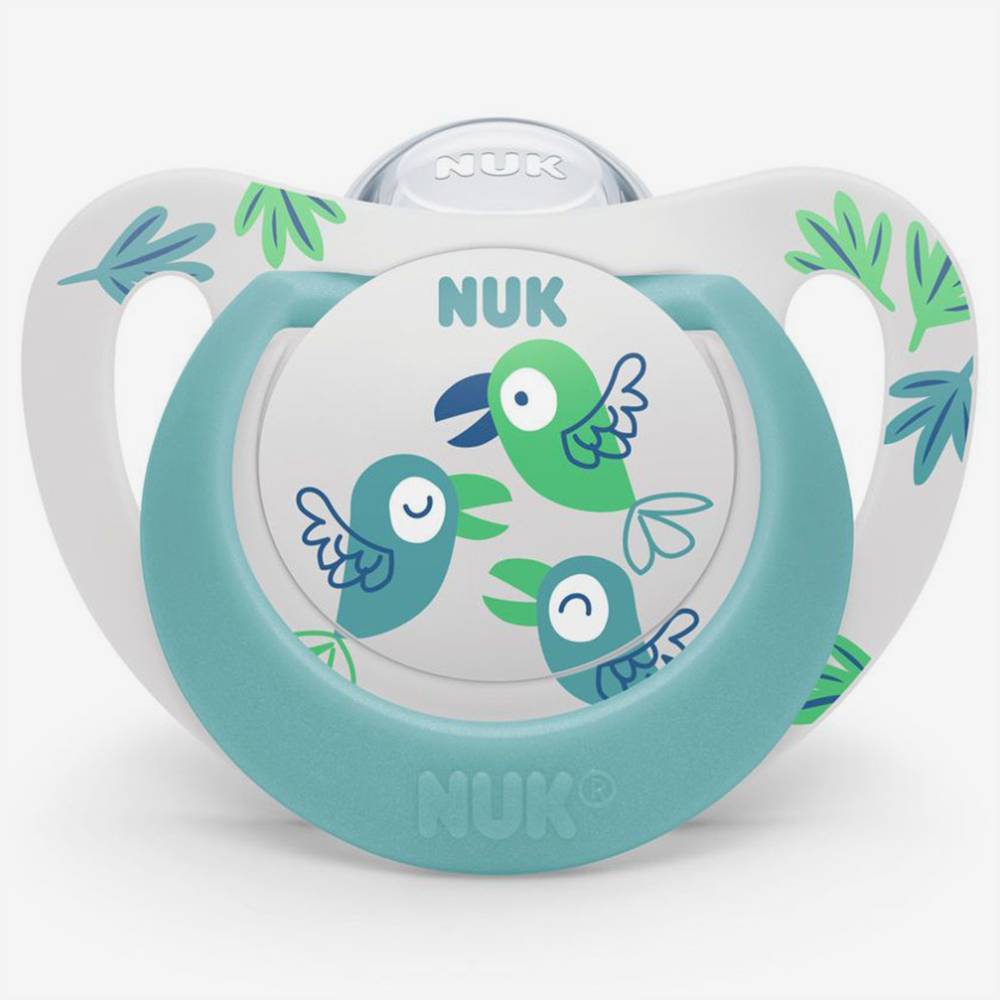 Nuk пустышка из силикона Star 6-18м