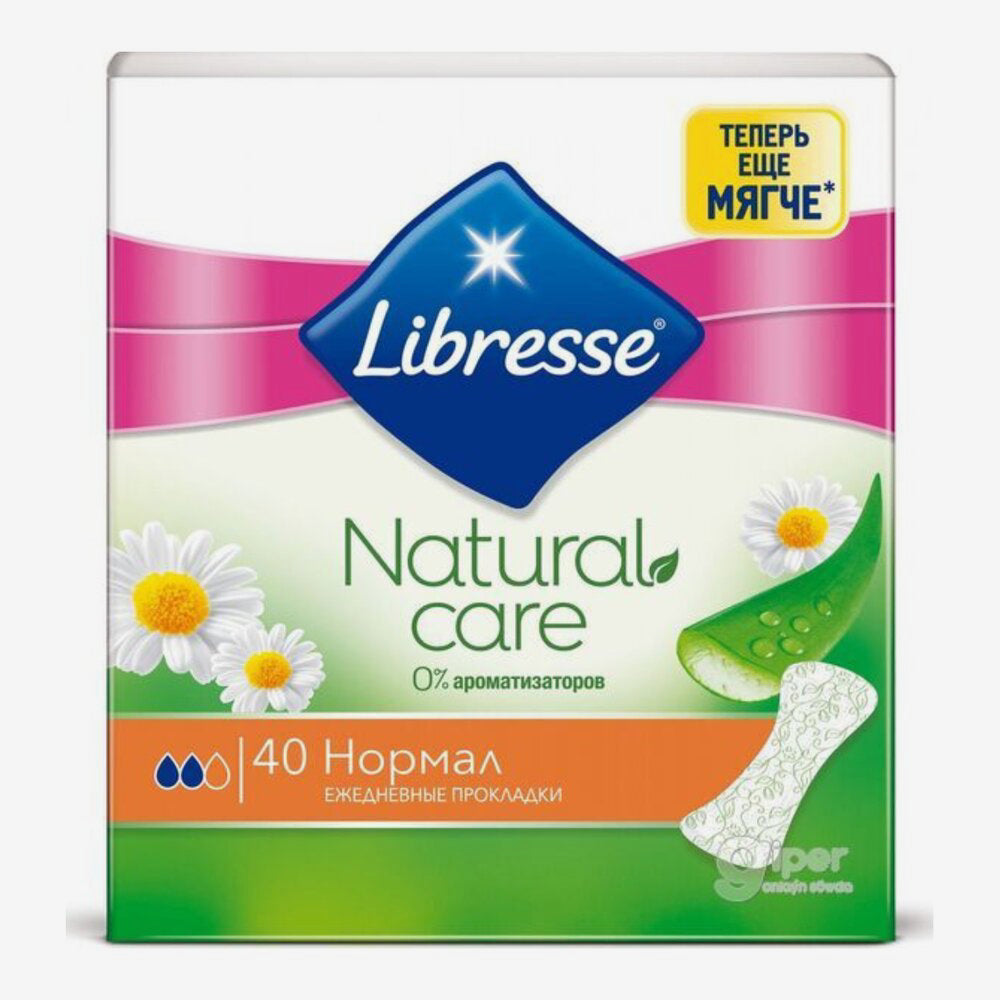 Libresse Natural Care прокладки ежедневные 40шт.