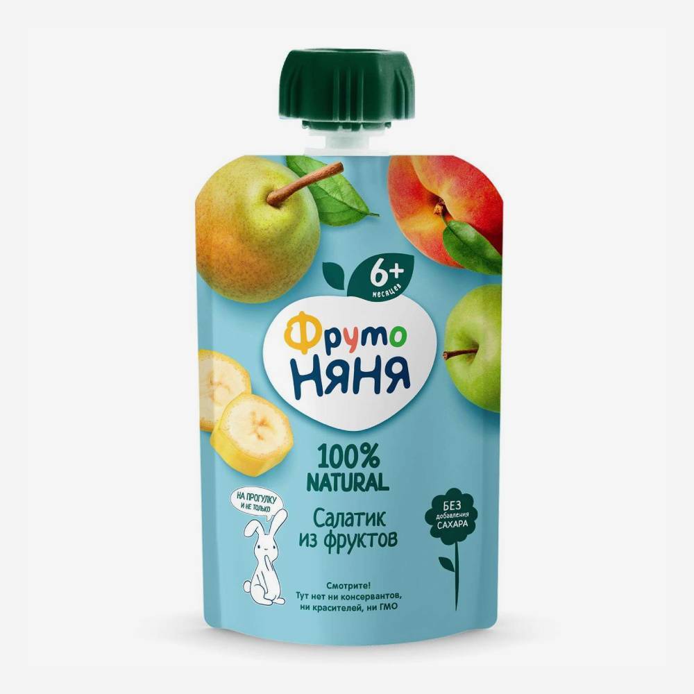 Фруто Няня салатик из фруктов 90г