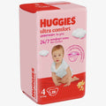 Huggies Ultra Comfort для девочек N4  19шт.