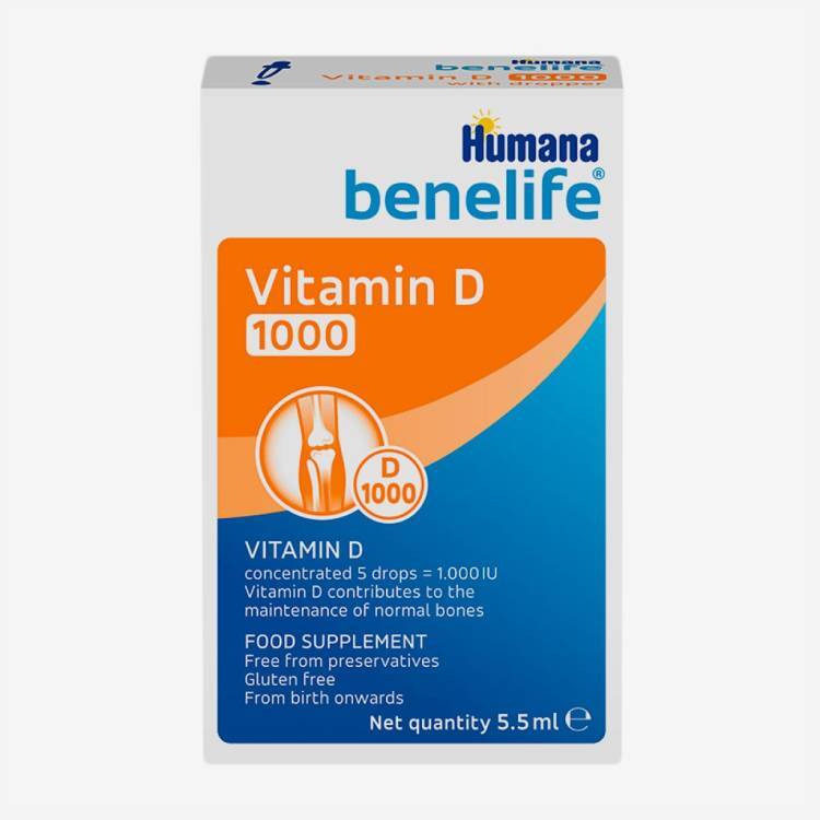 Humana benelife  витамин Д 1000 5,5мл