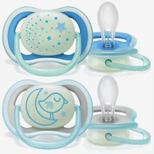 Avent Ultra Air Nighttime пустышка из силикона 6-18 мес. 2шт.