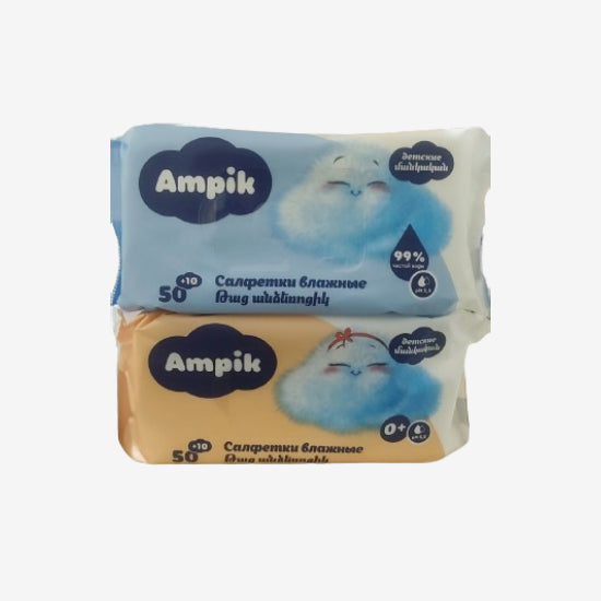 Ampik Влажные салфетки 60шт.