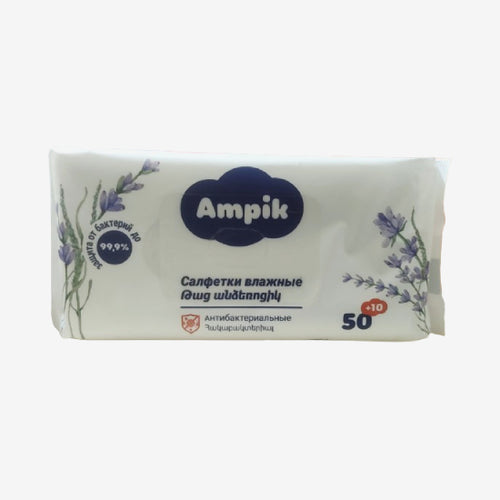 Ampik влажные салфетки антибакт. 60шт.