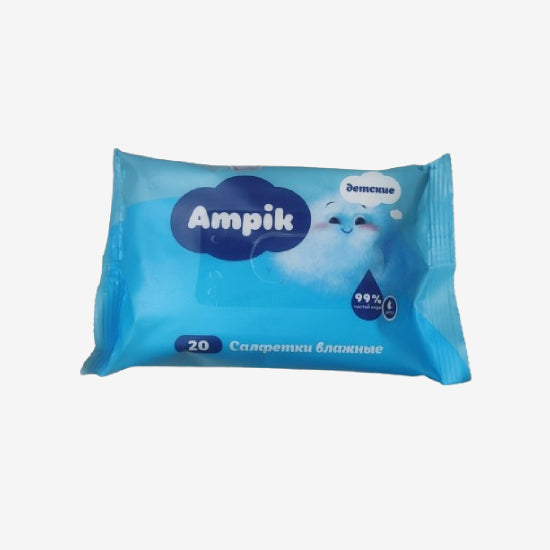 Ampik детские влажные салфетки 20шт.