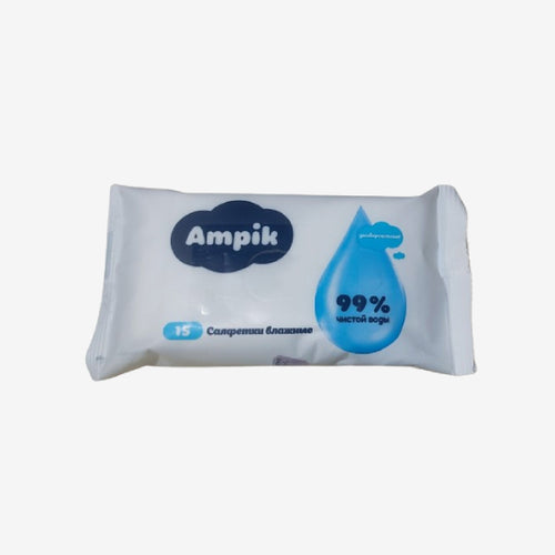 Ampik влаж. салфетки детские 15шт.