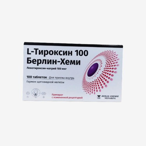 Л-Тироксин таб. 100мкг 100шт.