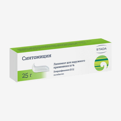 Линимент синтомицина 10% туба 25г