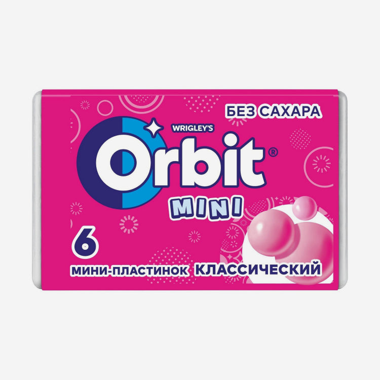 Orbit mini классический жвачка без сахара 1шт.