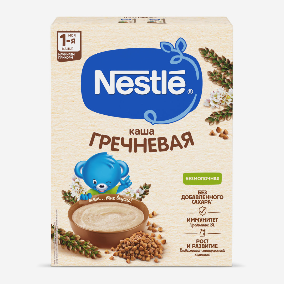 Nestle каша без/мол. гречневая 6м+ 200г