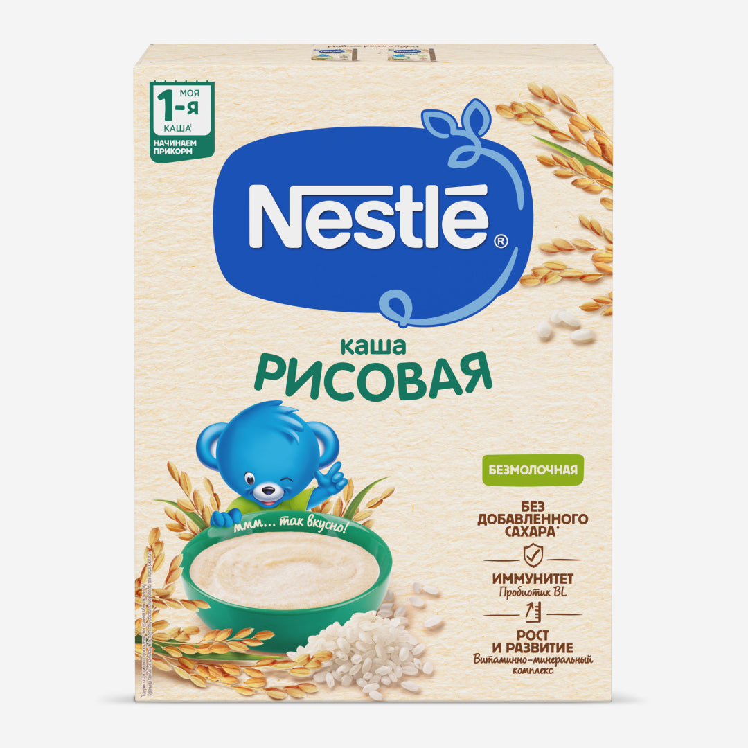 Nestle каша без/мол. рисовая 6м+ 200г