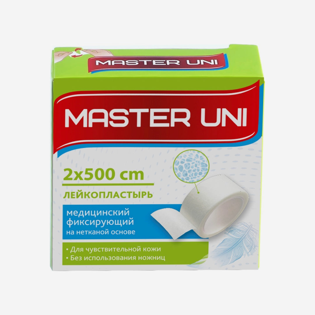 Master Uni Лейкопластырь бумажный 2x500см