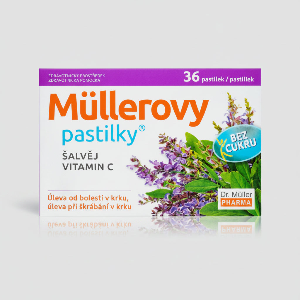 Dr. Müller lozenges without sage and vitamin C, 36 pcs.