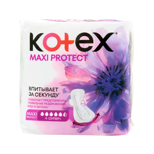 Kotex макси протект 9шт