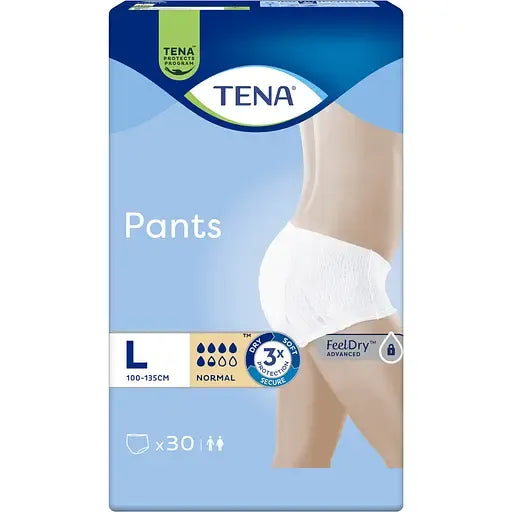Tena L Normal подгузники-трусы 100-135см 30шт.
