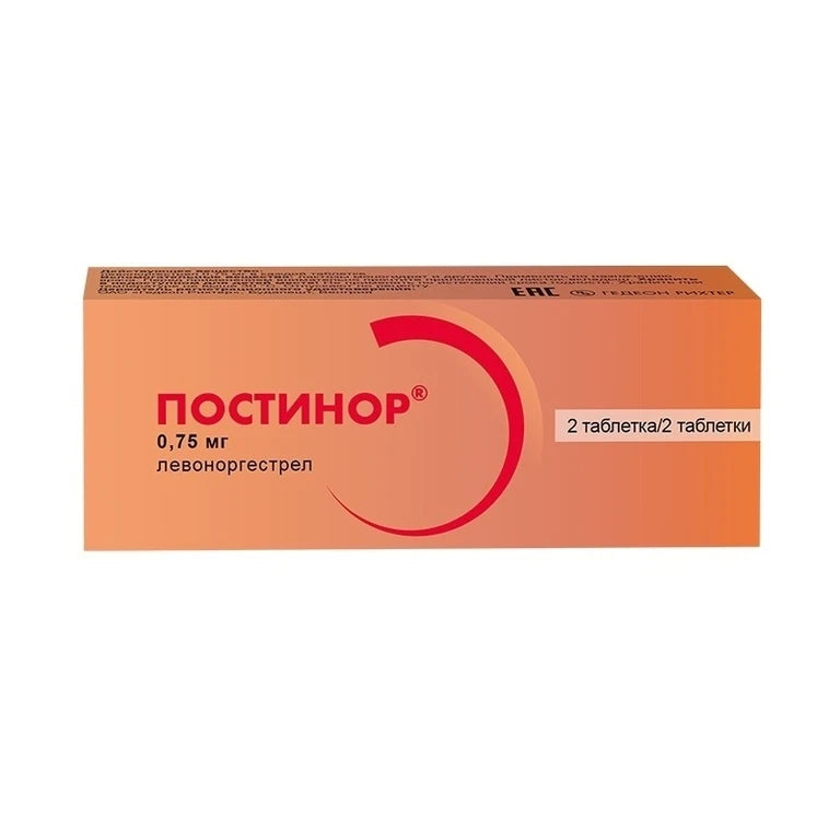 Постинор 0.75мг 2шт.