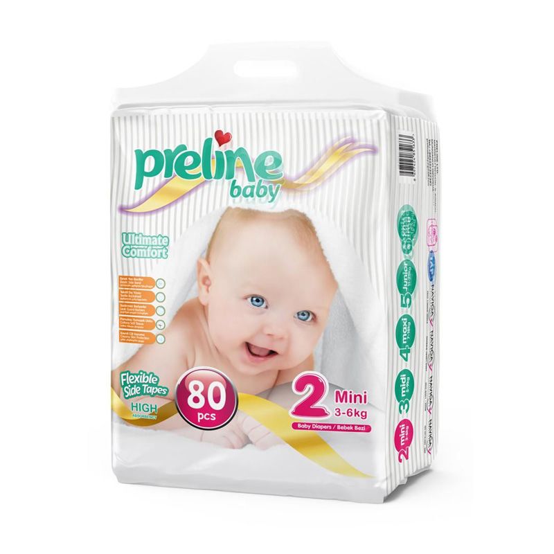 Preline подг. д/д 2 3-6кг 80шт