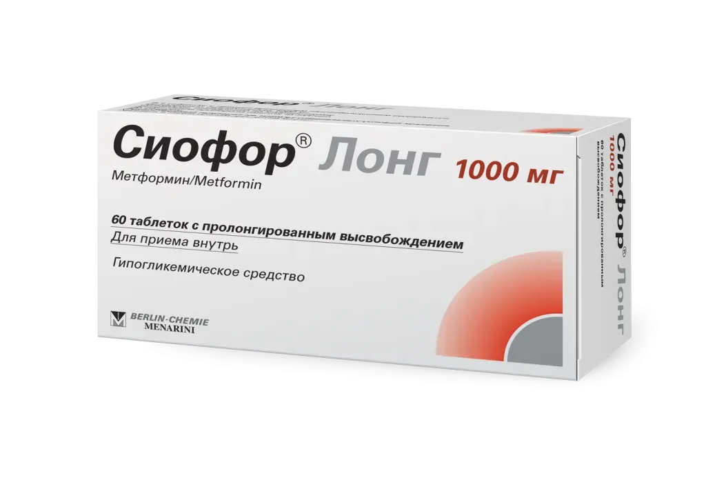 Сиофор лонг таб. п/о 1000мг x 60