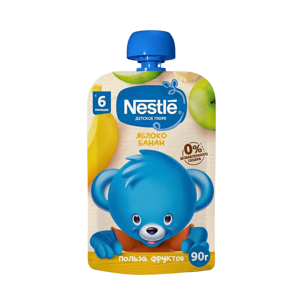 Nestle baby puree apple and banana 90g