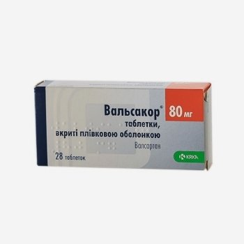 Вальсакор таб. 80мг 28шт.