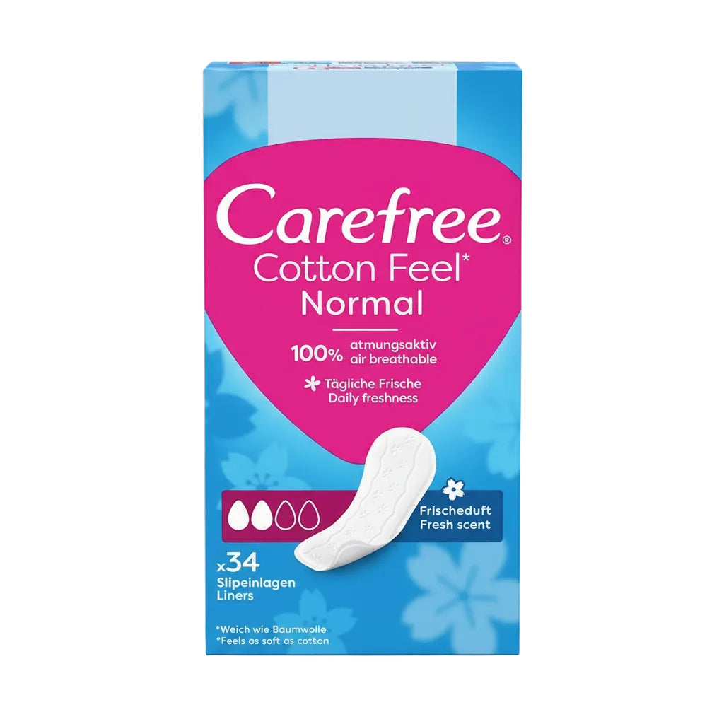 Carefree cotton feel fresh прокладки 34шт.