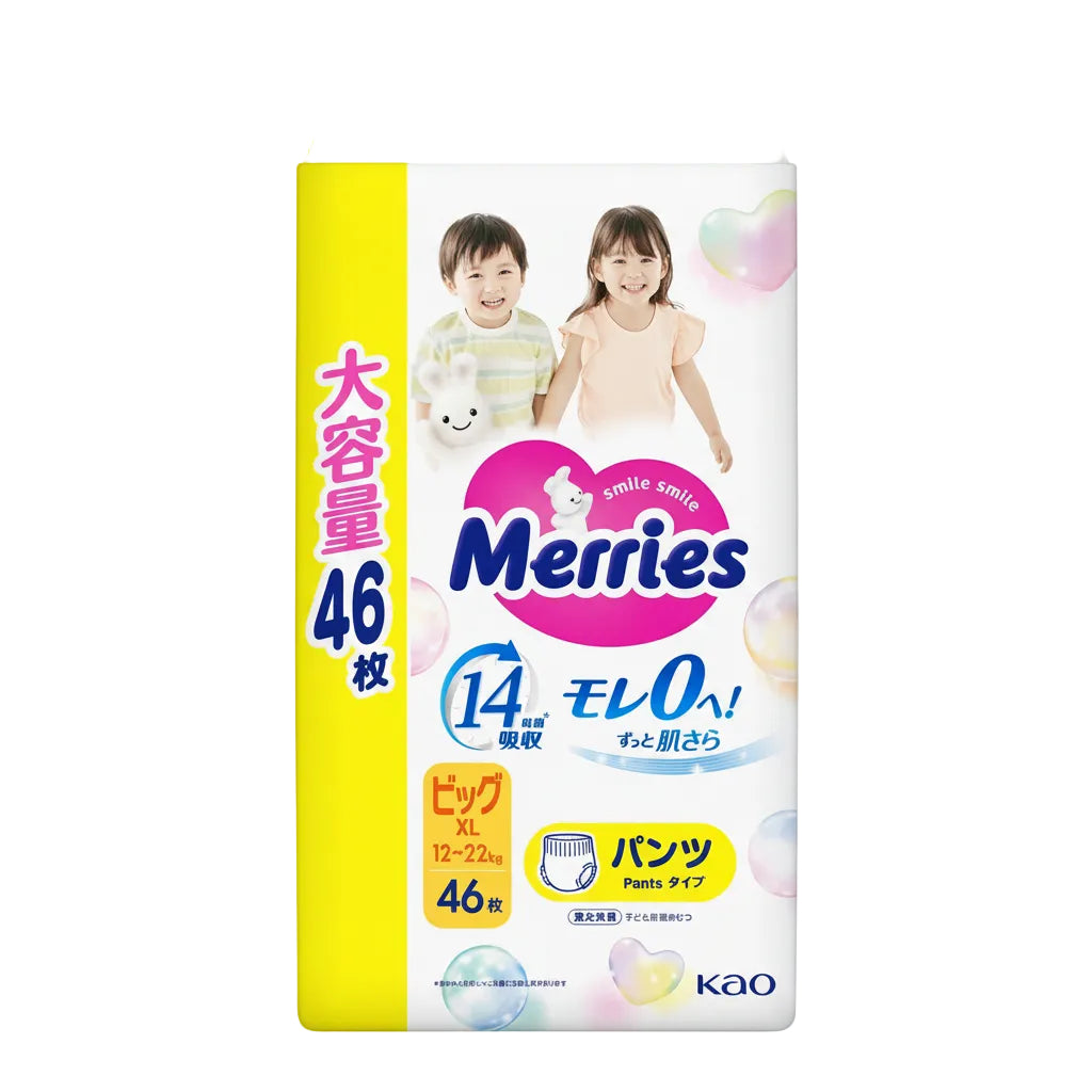 Merries трусики-подгузники XL 12-22кг 46шт
