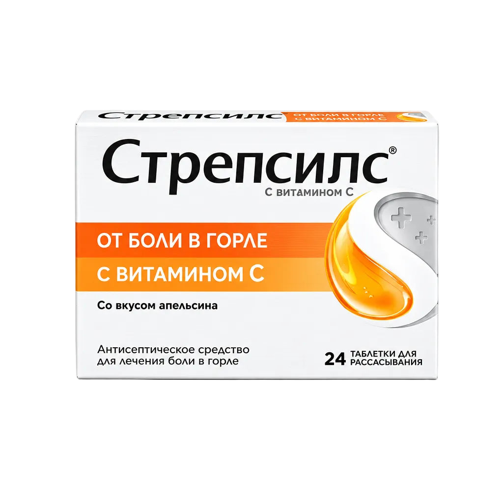 Стрепсилс с вит. С таб. 24шт.