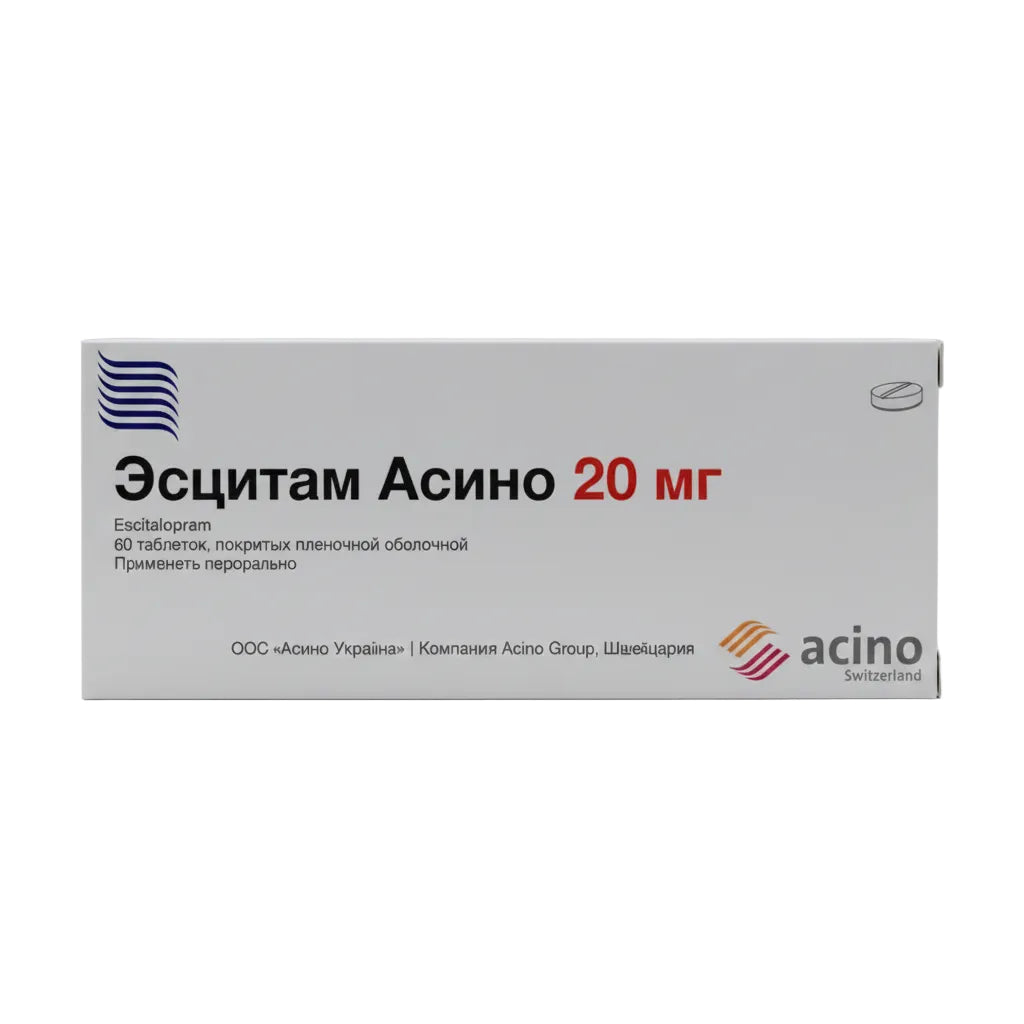 Эсцитам Асино 20мг 60шт.