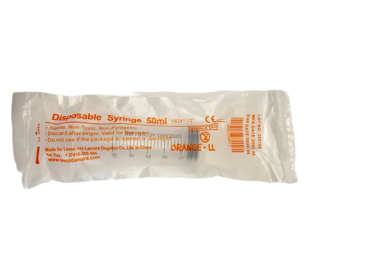 Syringe 50ml with needle